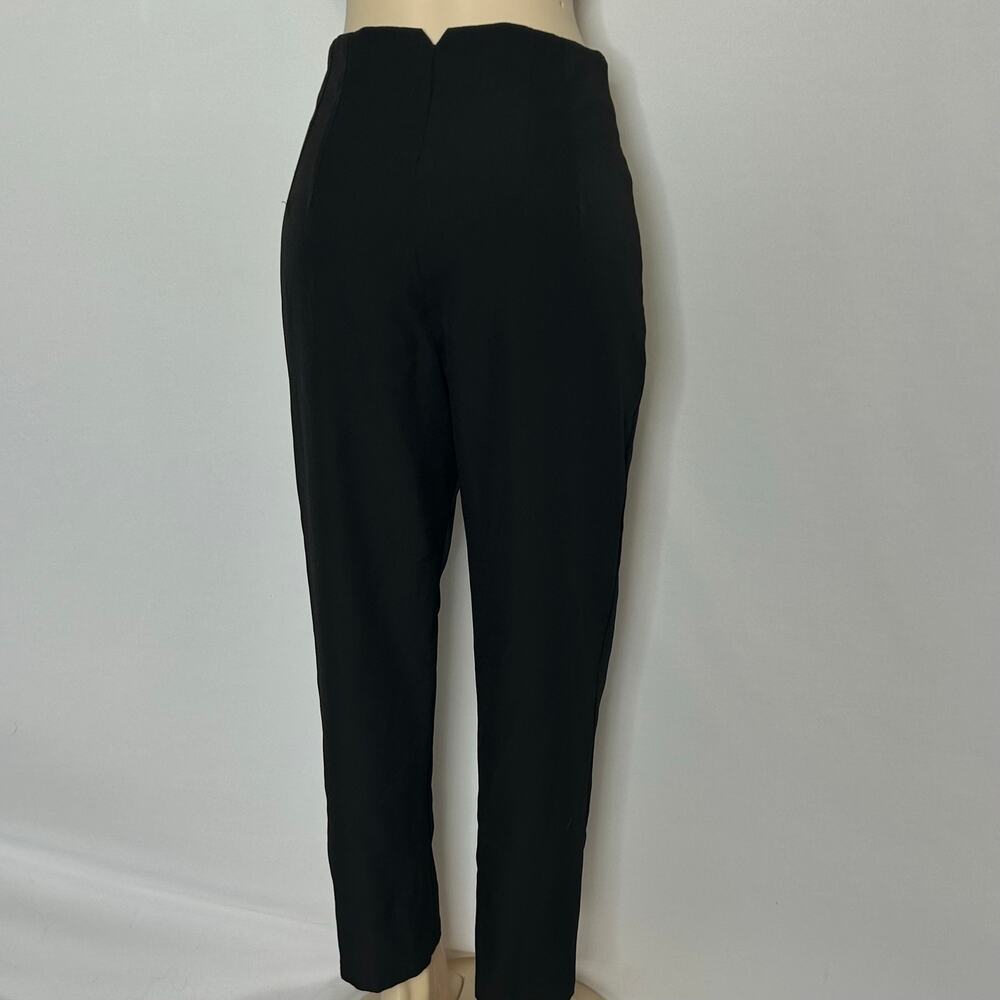 Black High Rise Tapered Ankle Dress Pants Women’s Size Large 30x28 Career Office